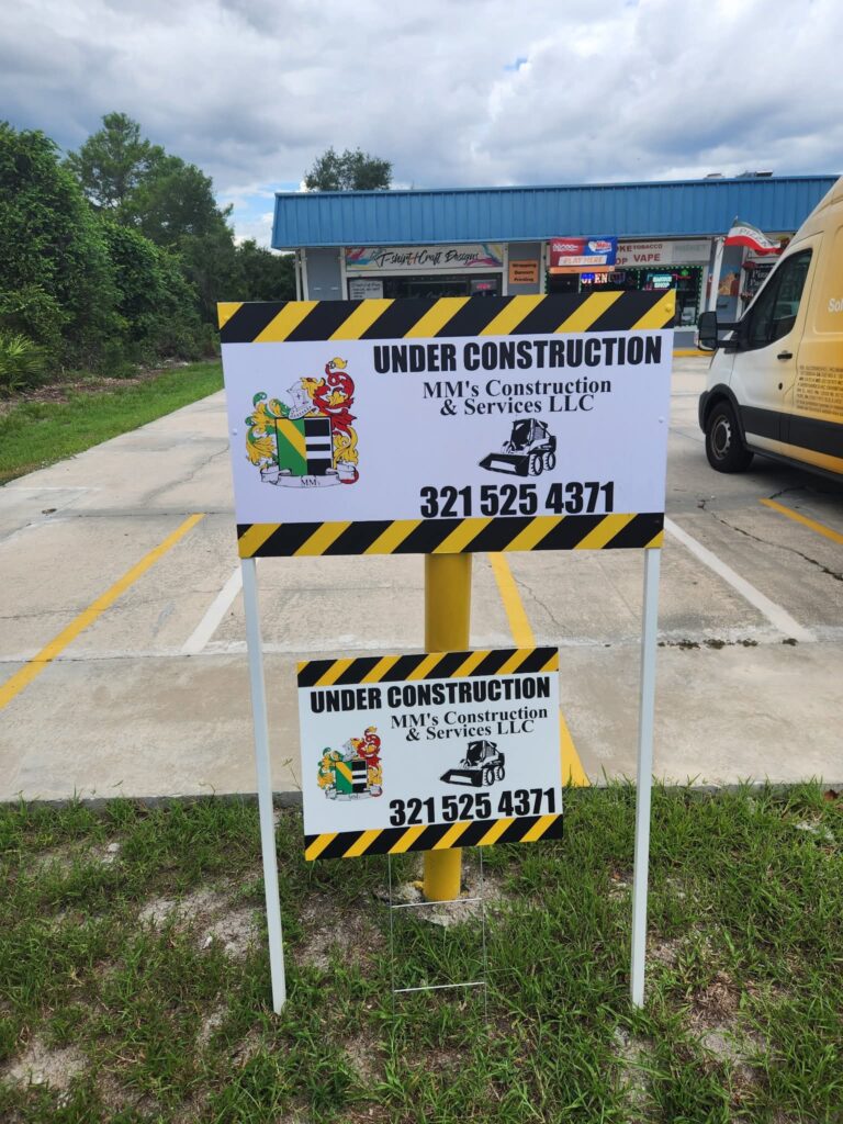 Aluminum Sign (big) Yard Sign (small)